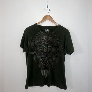 Looch Olive Green Short Sleeve Tee Shirt Size XL